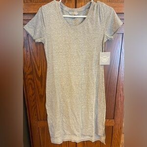 NWT MooseJaw Lakeside T-shirt Short Sleeve scoop neck Hi-Low side split Dress S